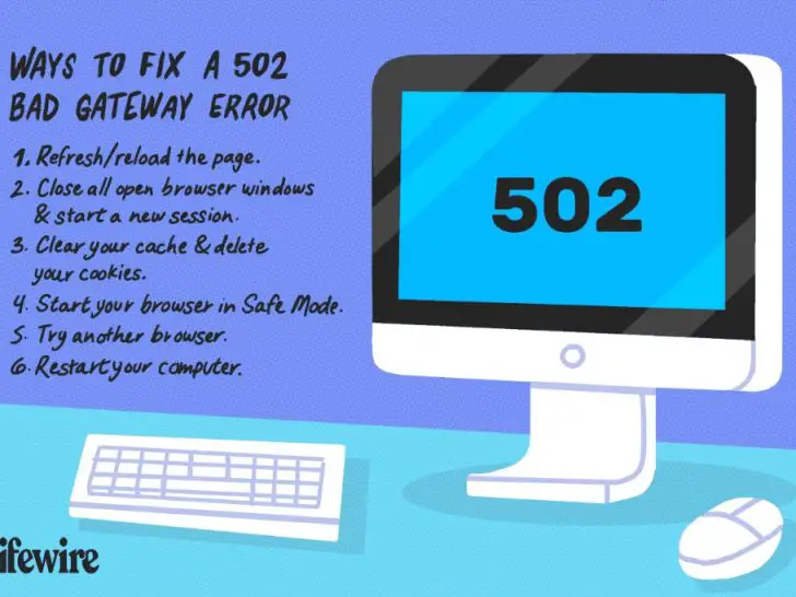 How do I fix 502 bad gateway error?