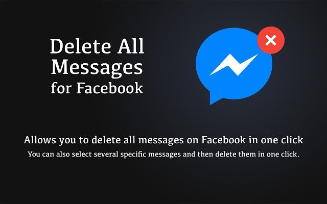 How do I Delete multiple Facebook messages extensions