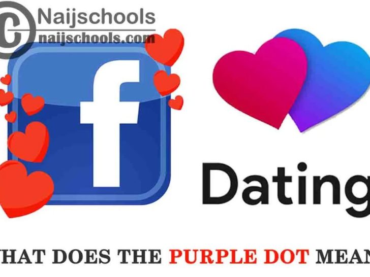 What does the purple dot mean on FB dating?