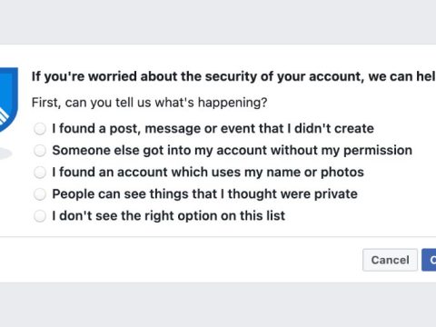 What happens when you open a hacked message on Facebook?