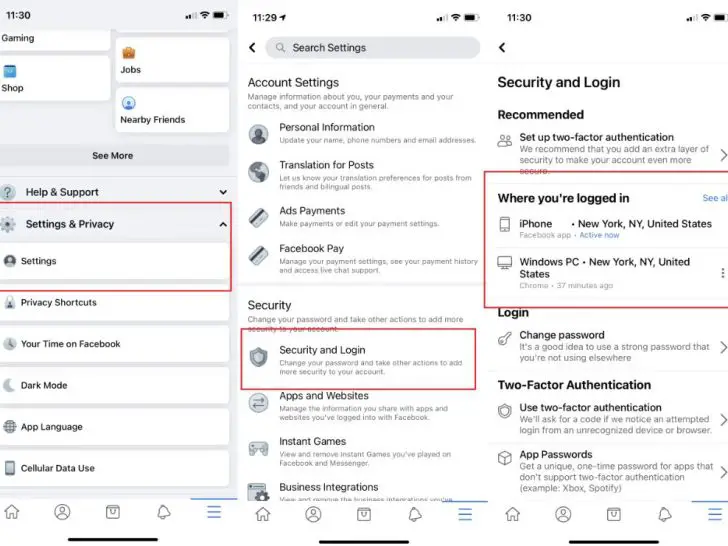 How do I fix missing features on Facebook?