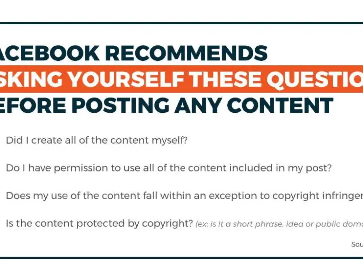 Can you get in trouble for copyright on Facebook?