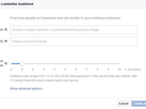 How do I create a lookalike audience on Facebook?