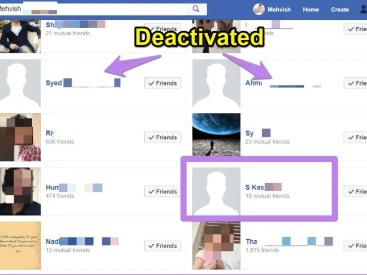 How do you tell if Facebook account is deleted or deactivated?