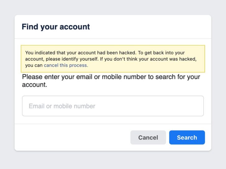 Is there anyway to contact Facebook about a hacked account?