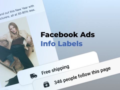 What are info labels in Facebook ads?