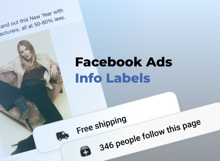 What are info labels in Facebook ads