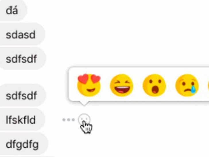 What Emojis react on messenger?