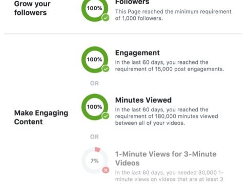 Can a 30 second video be monetized on Facebook?