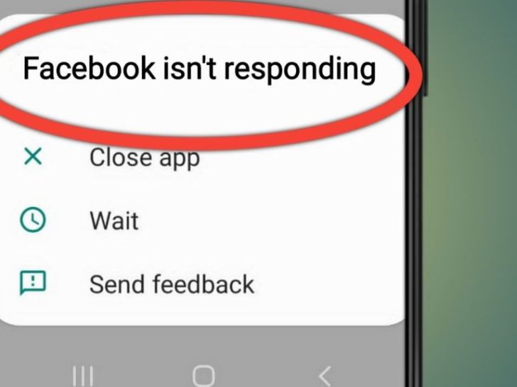 Why does it keep saying Facebook isn't responding