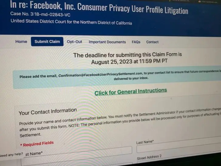 How much will each Facebook user get from the settlement