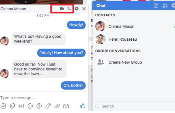 What is difference between Messenger and chat on Messenger