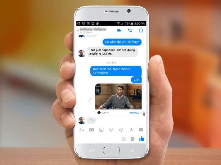 How do you send GIFs on Facebook chat