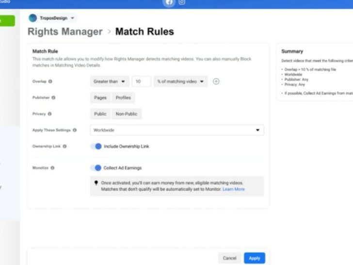 How do I get approved for Facebook rights Manager?