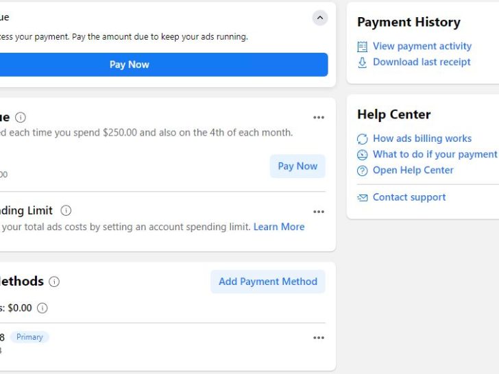 Why are my payments disabled on Facebook?