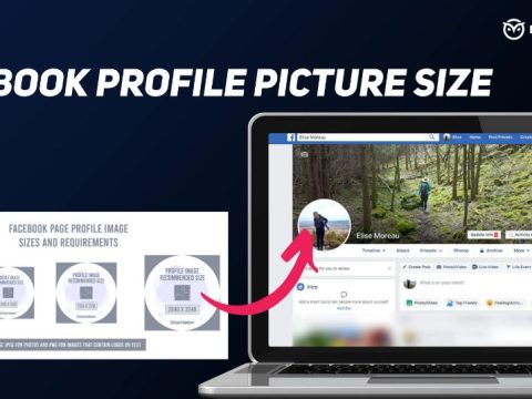 What size is the Facebook profile circle?