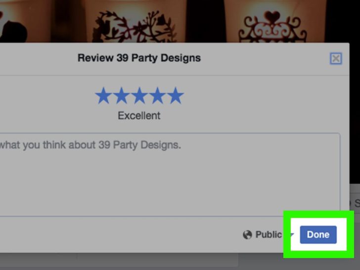 How do I give a Facebook page a rating?