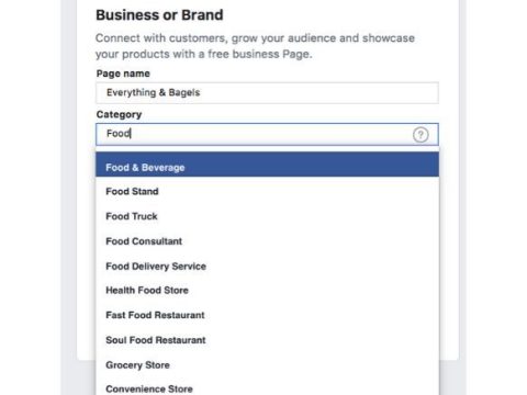 How do you enter a category that best describes your Facebook page?