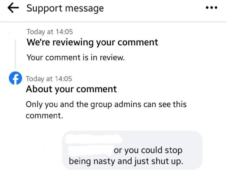 How long does a comment ban last on Facebook