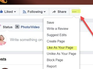 Can I like a page as a page on Facebook?