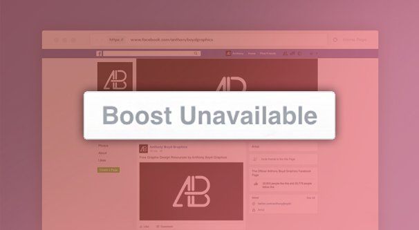 Why am I restricted from boosting a post on Facebook
