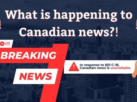 Why news are blocked in Canada?