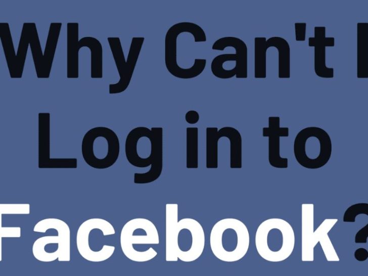 Why can ti log into Facebook on my laptop?