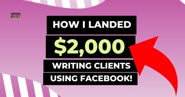 How do I find freelance writing jobs on Facebook