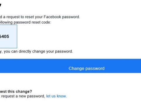 Why did I receive a request to reset my Facebook password?