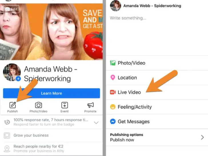 Can you go live on Facebook without the app?