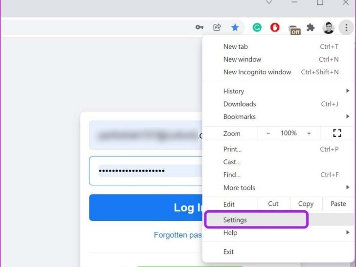 How do I remove Facebook login from Chrome?