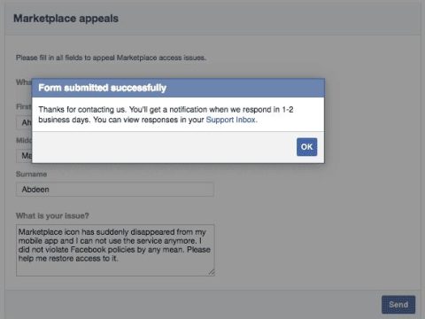 How long do you get suspended from Facebook Marketplace?