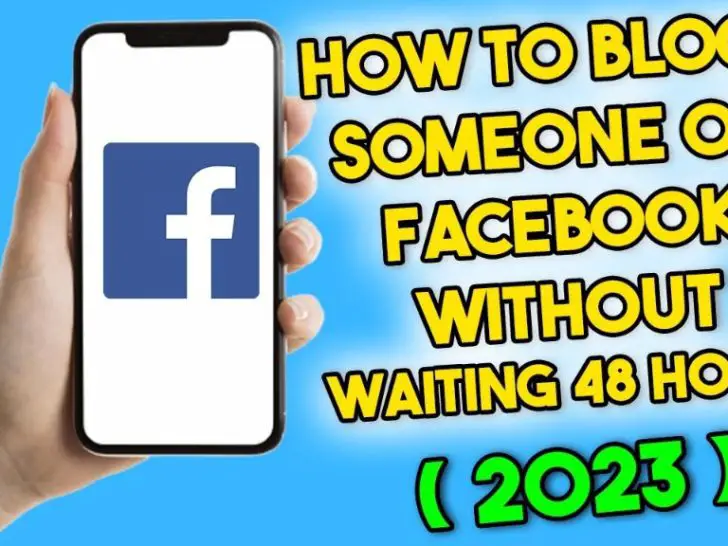 Why do you have to wait 48 hours to block someone on Facebook?