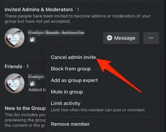 Can you remove an admin from a Facebook group if they created it