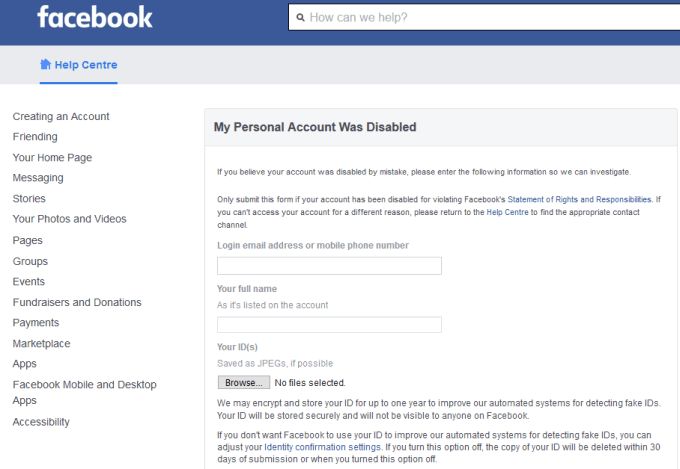 Does Facebook delete your account if its locked