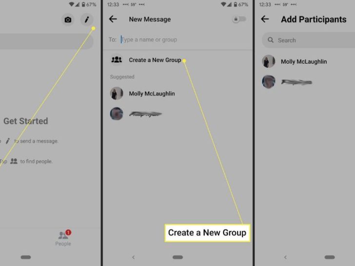 How do I create a group in Messenger from a Facebook group?