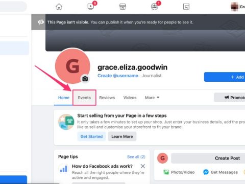Can Facebook business pages make events?
