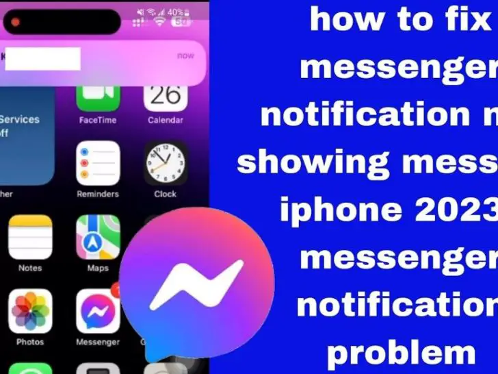 Why is Facebook Messenger showing a notification but no message