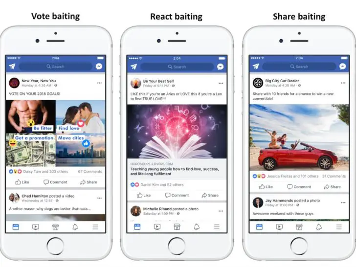 What is engagement bait on Facebook?