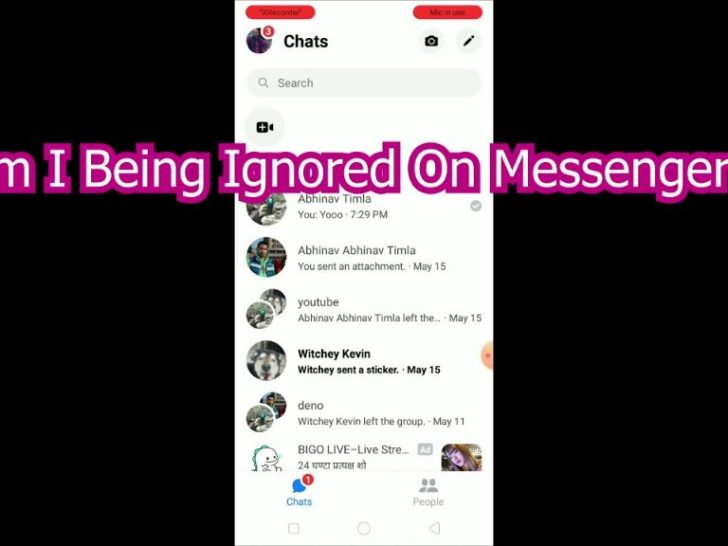 How do you know if you're ignored or blocked on Messenger