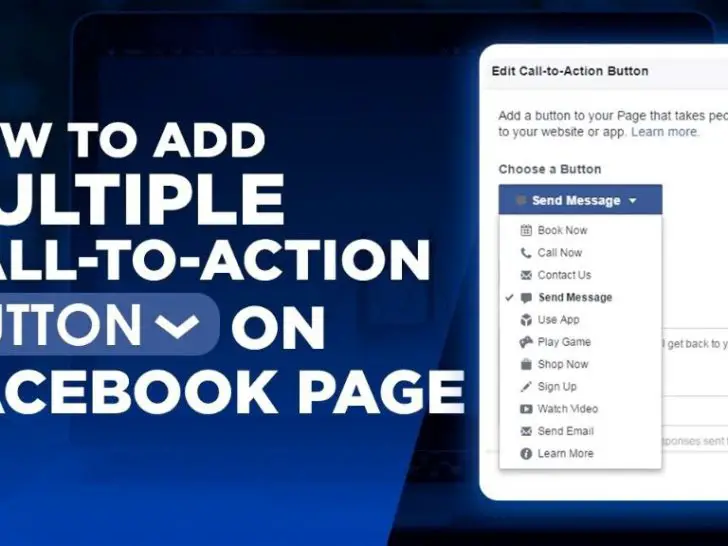 What is an action button on Facebook?