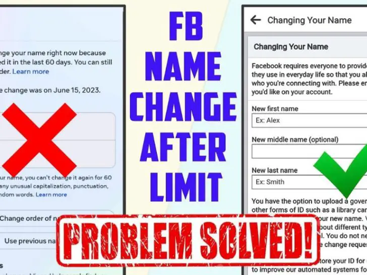 How can I change my FB name without waiting 60 days?