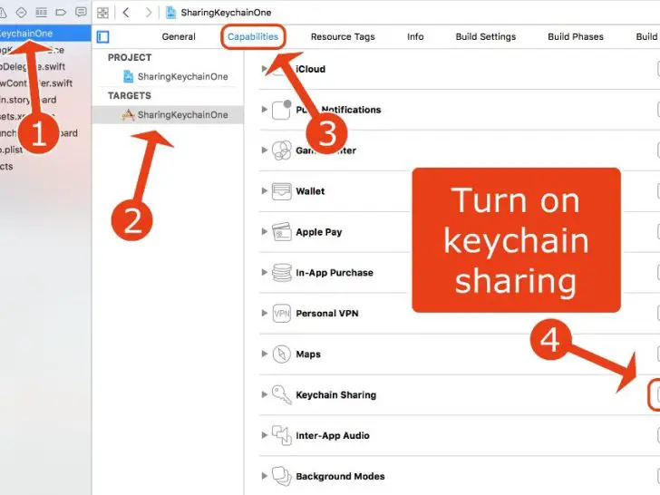 What is keychain sharing?