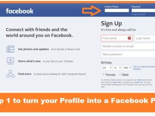 What happens when I convert my Facebook profile to a page?