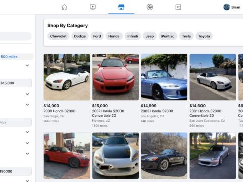 How can I search Marketplace on Facebook?