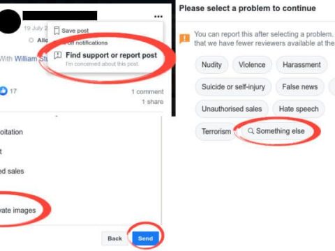 Will Facebook take down a photo if you report it?