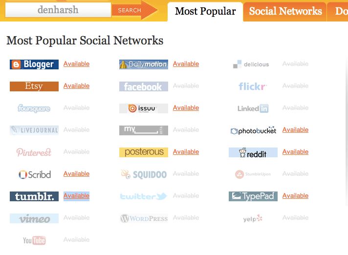 How to check if a username is available on all social media accounts