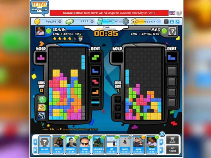 Why did they shut down Tetris?