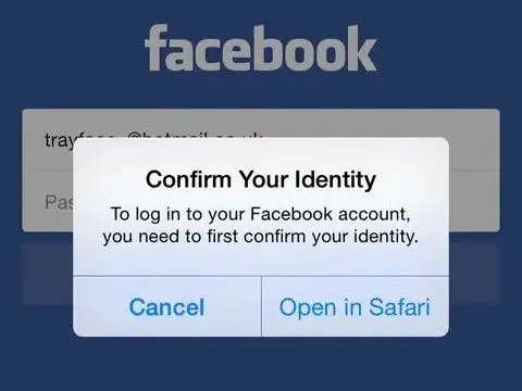 Is there another way to confirm Facebook account?