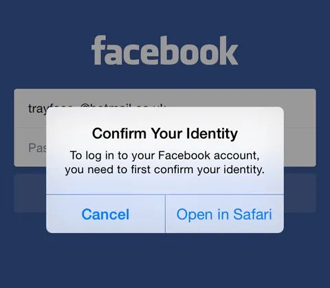 Is there another way to confirm Facebook account